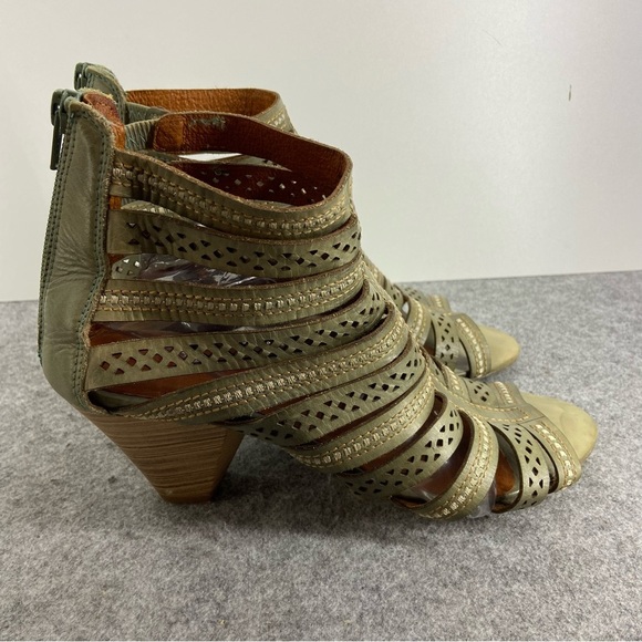 Pikolinos Super Soft Green Leather Gladiator Strappy Heels Women’s Size 8-8.5 - Picture 3 of 12